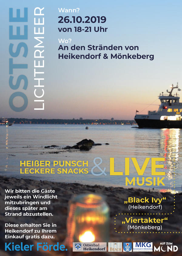 Plakat Ostsee Lichtermeer 