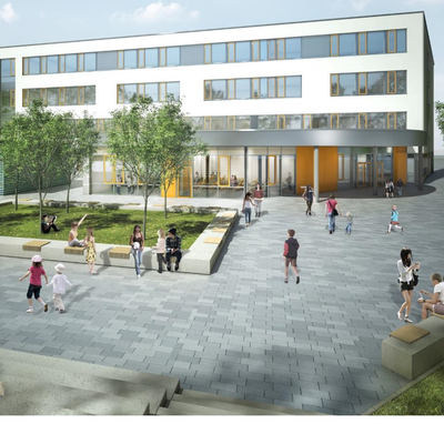 Bild vergr&ouml;&szlig;ern: Die neue Grund- und Gemeinschaftsschule Heikendorf