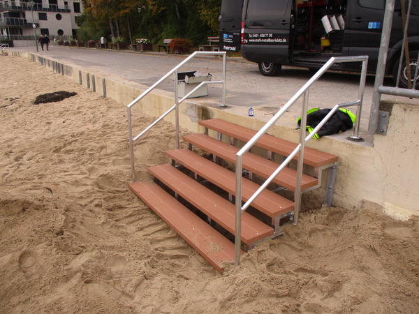              o	Zwei neue Treppenanlagen, die  fast komplett aus dem Regionalbudget der AktivRegion gefördert werden, sind schon jetzt am Mönkeberger Strand montiert.                   