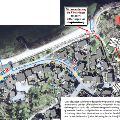 Bild vergr&ouml;&szlig;ern: Umleitung Schröderstrand