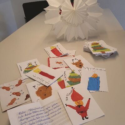 Bild vergr&ouml;&szlig;ern: Weihnachtskartenaktion in Mönkeberg