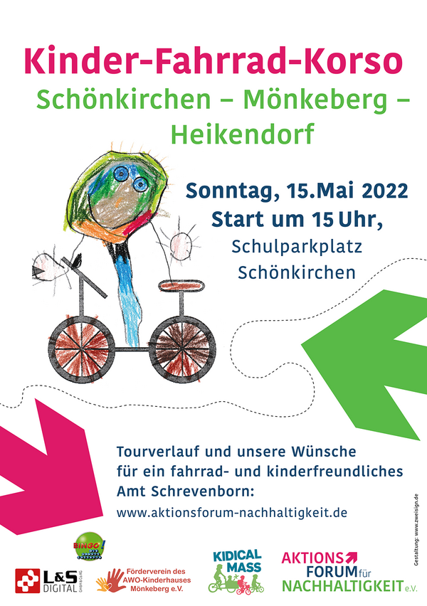 Kinder-Fahrradkorso Amt Schrevenborn