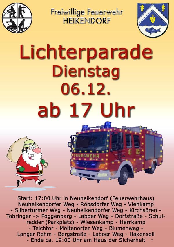 Bild vergr&ouml;&szlig;ern: Lichterparade Heikendorf 2022
