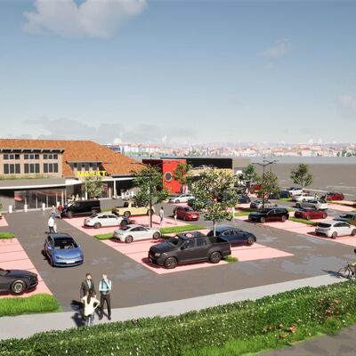 Bild vergr&ouml;&szlig;ern: So soll sich der Verbrauchermarkt in der Einkaufspassage am Schmiedeplatz mit den erweiterten Parkflächen in das Heikendorfer Ortsbild am Teichtor/Dorfstraße einfügen