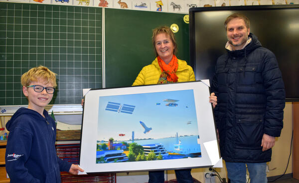 Bild vergr&ouml;&szlig;ern: Schrevenborn 2040 Nils Wagner, Hilla Mersmann Jan-Eric Krajewski Preisverleihung