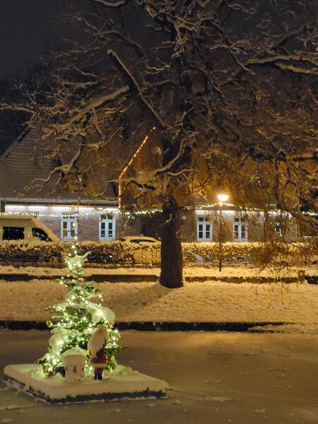 Bild vergr&ouml;&szlig;ern: Weihnachten Schönkirchen Dorfteich 2023