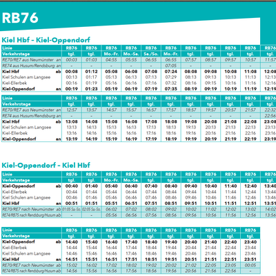 Bild vergr&ouml;&szlig;ern: RB 76 Fahrplan 2024