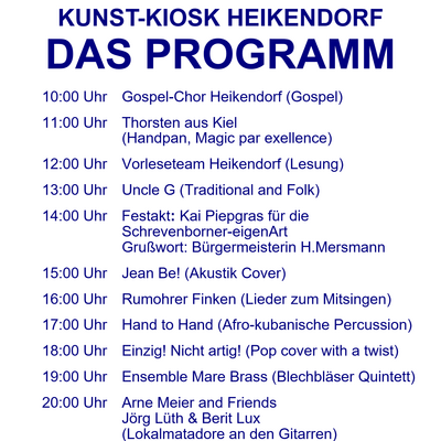 Bild vergr&ouml;&szlig;ern: Programm 10 Jahre Kunst-Kiosk