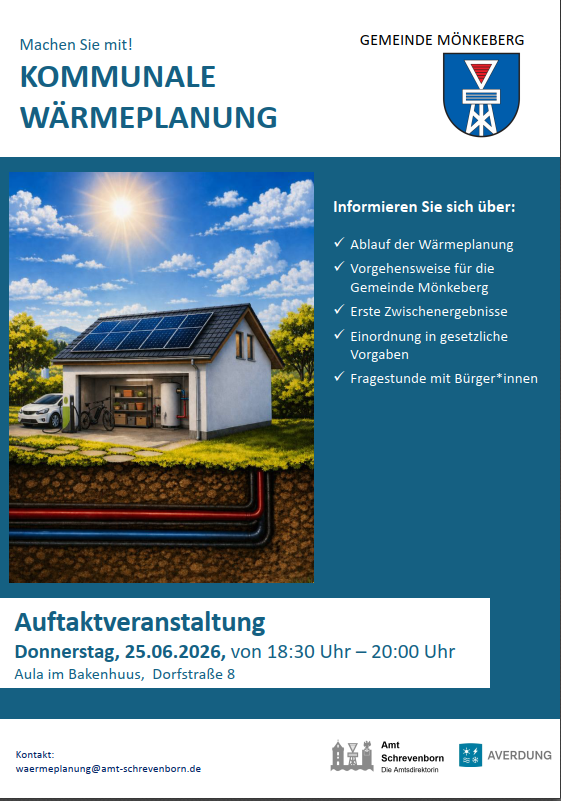 Kommunale Wärmeplanung Infoabend Mönkeberg